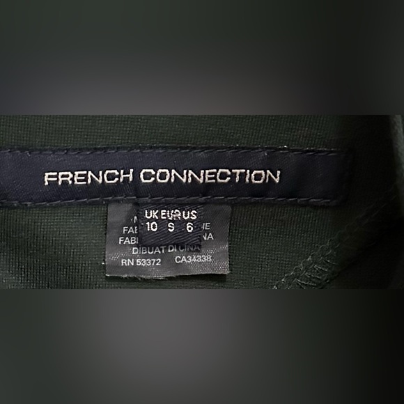 French Connection Long Sleeve Ponte Mini Sheath Bodycon Dress ZP1 - Picture 4 of 8